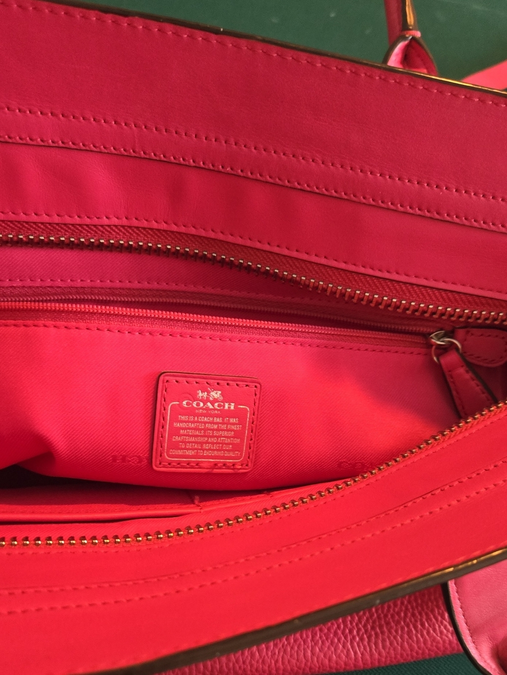 Coach Swagger 27 Pink Pebbled Leather